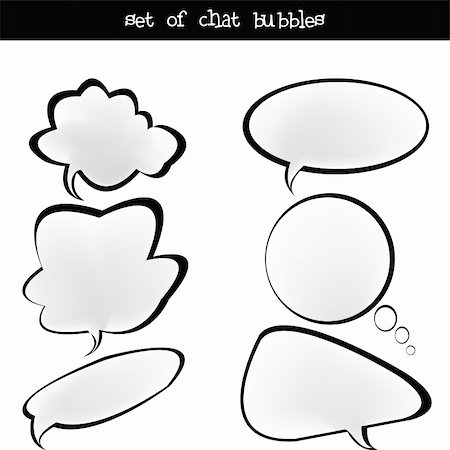simsearch:400-05668037,k - set of chat bubbles Stock Photo - Budget Royalty-Free & Subscription, Code: 400-04726435