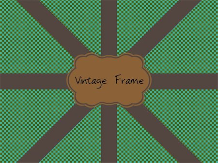 A vintage frame on white background. Vector. Stock Photo - Budget Royalty-Free & Subscription, Code: 400-04726500
