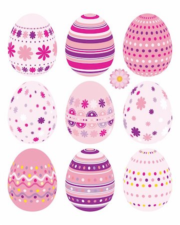 simsearch:400-04747052,k - Set of Easter eggs - an illustration for your design project. Stock Photo - Budget Royalty-Free & Subscription, Code: 400-04727139