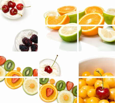 simsearch:400-06386179,k - colorful fruit composition out of many images Foto de stock - Super Valor sin royalties y Suscripción, Código: 400-04727743