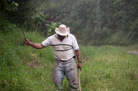 simsearch:400-04729403,k - Costa Rican ranch hand with a machete Photographie de stock - Aubaine LD & Abonnement, Code: 400-04727831