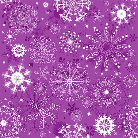 simsearch:400-04728067,k - Repeating violet and white christmas wallpaper (vector) Foto de stock - Super Valor sin royalties y Suscripción, Código: 400-04728067