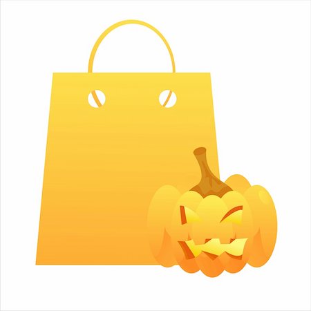 simsearch:400-05709481,k - halloween shopping bag Stock Photo - Budget Royalty-Free & Subscription, Code: 400-04728340