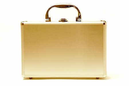 financial portfolio - beautiful golden briefcase representing money and business Stock Photo - Budget Royalty-Free & Subscription, Code: 400-04728389