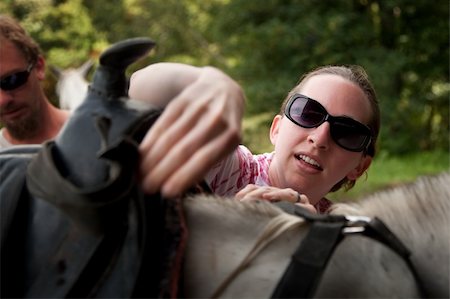 simsearch:400-05243571,k - Female tourist in Costa Rica with white horse Photographie de stock - Aubaine LD & Abonnement, Code: 400-04728440