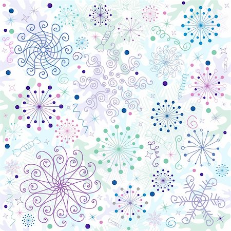 simsearch:400-04709734,k - Seamless pastel christmas white wallpaper (vector) Stock Photo - Budget Royalty-Free & Subscription, Code: 400-04728478