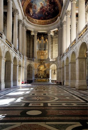 Royal Chapel of Versailles Palace, Paris, France Photographie de stock - Aubaine LD & Abonnement, Code: 400-04728604