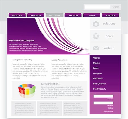 purple business background - Business website template in editable vector format Stock Photo - Budget Royalty-Free & Subscription, Code: 400-04728739