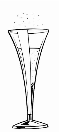 Vector illustration of cocktail glass Stock Photo - Budget Royalty-Free & Subscription, Code: 400-04728844