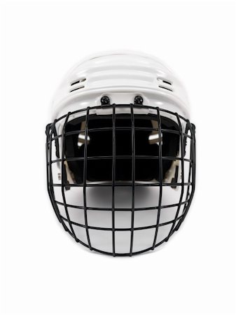 A hocket helmet isolated against a white background Stock Photo - Budget Royalty-Free & Subscription, Code: 400-04728938