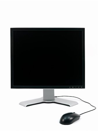 simsearch:400-04086261,k - A computer monitor isolated against a white background Photographie de stock - Aubaine LD & Abonnement, Code: 400-04728982