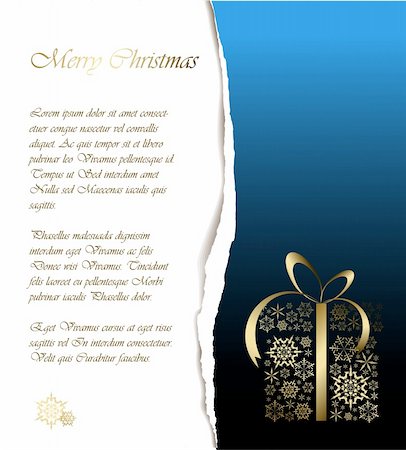 simsearch:400-04347523,k - Christmas card - snowflakes and place for your text Foto de stock - Royalty-Free Super Valor e Assinatura, Número: 400-04729071