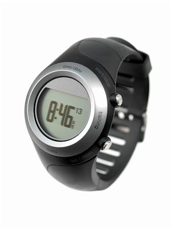 simsearch:400-04736251,k - A sports watch isolated against a white background Stock Photo - Budget Royalty-Free & Subscription, Code: 400-04729372