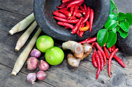 Tom yum, one of the most popular soups in the world, Tom Yum Soup has many health benefits, due its potent combination of herbs and spices. Stock Photo - Budget Royalty-Free & Subscription, Code: 400-04729933