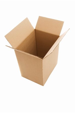 simsearch:400-04407352,k - Paper box. Isolated over white Photographie de stock - Aubaine LD & Abonnement, Code: 400-04729975