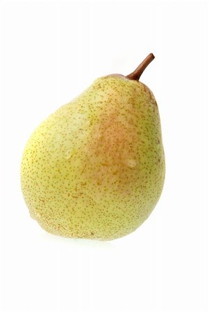 simsearch:400-05686207,k - Single ripe pear isolated on white background. Stock Photo - Budget Royalty-Free & Subscription, Code: 400-04720073
