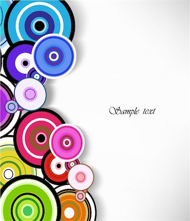 simsearch:400-05260365,k - Abstract colorful ring on background. Vector illustration Stock Photo - Budget Royalty-Free & Subscription, Code: 400-04720257
