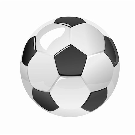simsearch:400-08372849,k - illustration of vector soccer ball on white background Stock Photo - Budget Royalty-Free & Subscription, Code: 400-04720464