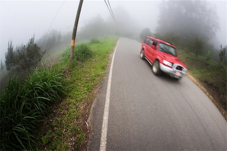 simsearch:400-07955646,k - Taxi in the cloud forest near Monteverde Costa Rica Stock Photo - Budget Royalty-Free & Subscription, Code: 400-04720845