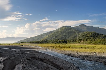 Landscape of mountain with river in day in Taiwan. Stock Photo - Budget Royalty-Free & Subscription, Code: 400-04720885