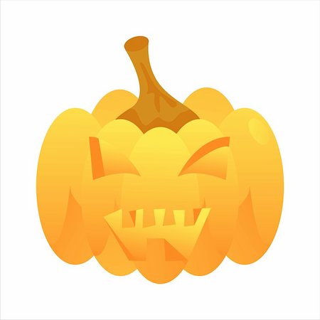 simsearch:400-05709481,k - halloween pumpkin isolated on white Stock Photo - Budget Royalty-Free & Subscription, Code: 400-04721766