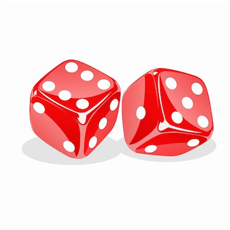 simsearch:700-00616801,k - illustration of vector dices rolling on white background Fotografie stock - Microstock e Abbonamento, Codice: 400-04722717