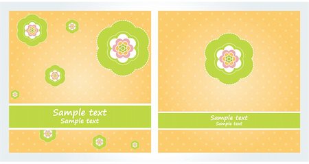 simsearch:400-04731188,k - Light Orange Background, Flowers, Green Patch, Greetings, Blank Greeting Card Foto de stock - Super Valor sin royalties y Suscripción, Código: 400-04722773