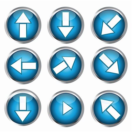 simsearch:400-04725464,k - Buttons for web design, arrow icon set Stock Photo - Budget Royalty-Free & Subscription, Code: 400-04722874