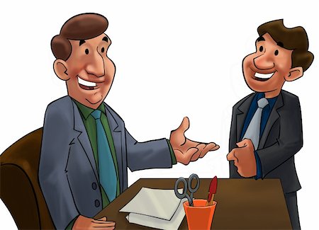 a happy couple of business man talking Stock Photo - Budget Royalty-Free & Subscription, Code: 400-04722921