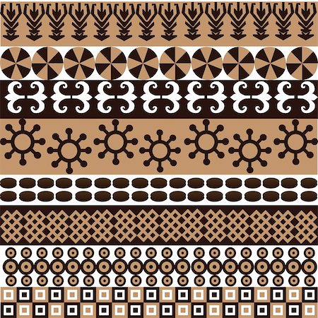 simsearch:400-07243881,k - Ethnic pattern with african symbols and ornaments Stockbilder - Microstock & Abonnement, Bildnummer: 400-04722976