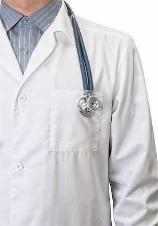 simsearch:400-05192324,k - doctor man at coat close up on a white background Stock Photo - Budget Royalty-Free & Subscription, Code: 400-04723444