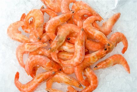 prawn market - King shrimps at fishmarket on ice background Stock Photo - Budget Royalty-Free & Subscription, Code: 400-04723464