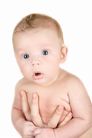 simsearch:400-04737497,k - Beauty baby boy isolated on a white background Stockbilder - Microstock & Abonnement, Bildnummer: 400-04723460