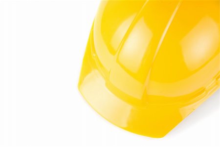 simsearch:400-04429200,k - Yellow helmet closeup isolated on a white background Stock Photo - Budget Royalty-Free & Subscription, Code: 400-04723510