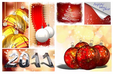 pakmor2011 (artist) - Traditional Christmas background, illustration of Christmas Card Photographie de stock - Aubaine LD & Abonnement, Code: 400-04723729