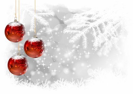 pakmor2011 (artist) - Christmas Balls background, illustration of Christmas Card Foto de stock - Royalty-Free Super Valor e Assinatura, Número: 400-04723720