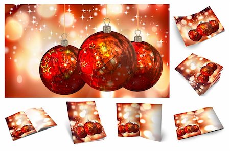 pakmor2011 (artist) - Traditional Christmas background, illustration of Christmas Card Foto de stock - Royalty-Free Super Valor e Assinatura, Número: 400-04723730