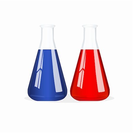 illustration of chemistry beaker with solution on isolated background Stock Photo - Budget Royalty-Free & Subscription, Code: 400-04723929