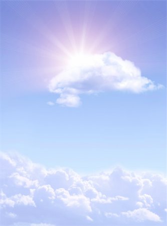 simsearch:400-05304842,k - Bright sun in the blue sky Stockbilder - Microstock & Abonnement, Bildnummer: 400-04734201