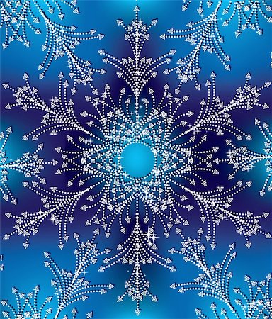 Shiny snowflake ornament background ,vector illustration Stock Photo - Budget Royalty-Free & Subscription, Code: 400-04734497