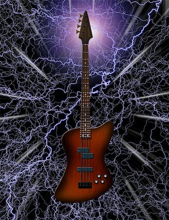 simsearch:400-08572683,k - Electric Bass Guitar Stock Photo - Budget Royalty-Free & Subscription, Code: 400-04734574