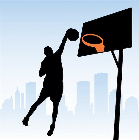 simsearch:400-04385920,k - vector illustration of a basketball player Stock Photo - Budget Royalty-Free & Subscription, Code: 400-04734745