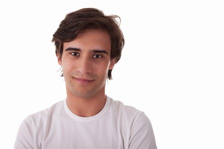 simsearch:400-07680948,k - Portrait of a handsome young man on white background. Studio shot Foto de stock - Super Valor sin royalties y Suscripción, Código: 400-04735204