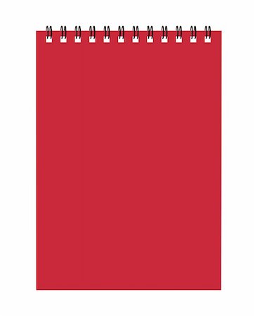 simsearch:400-04686624,k - Notebook red cover for your design Photographie de stock - Aubaine LD & Abonnement, Code: 400-04735468