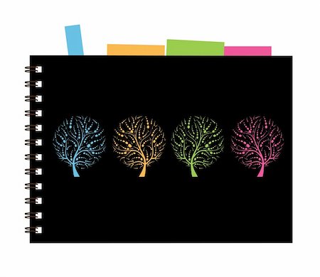 simsearch:400-04686624,k - Notebook cover design, art tree Photographie de stock - Aubaine LD & Abonnement, Code: 400-04735472