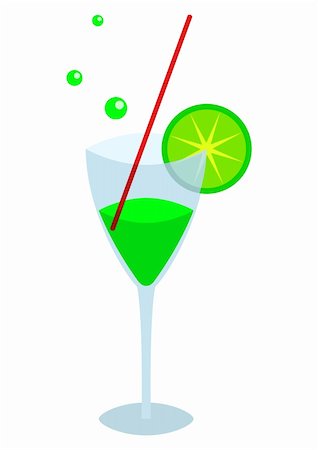 simsearch:400-07035485,k - Transparent glass with a kiwifruit, straw and green sparkling drink Foto de stock - Super Valor sin royalties y Suscripción, Código: 400-04735496