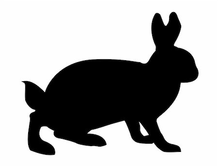 simsearch:400-05265453,k - vector illustration hare on white background Stockbilder - Microstock & Abonnement, Bildnummer: 400-04735934