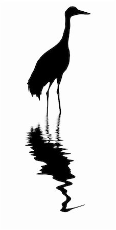 crane amongst water. vector Stock Photo - Budget Royalty-Free & Subscription, Code: 400-04735979