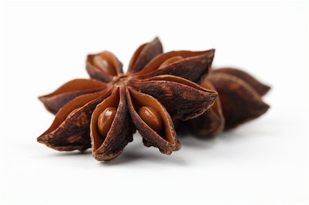 simsearch:400-04754857,k - Close-up of anise on white background. Shallow dof Stock Photo - Budget Royalty-Free & Subscription, Code: 400-04736056