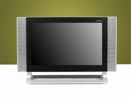 simsearch:400-04614196,k - A LCD TV monitor isolated against a white background Photographie de stock - Aubaine LD & Abonnement, Code: 400-04736257